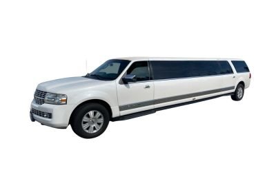 White Lincoln Navigator SUV Limo #2