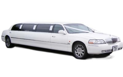 White Lincoln Town Car Stretch Limo